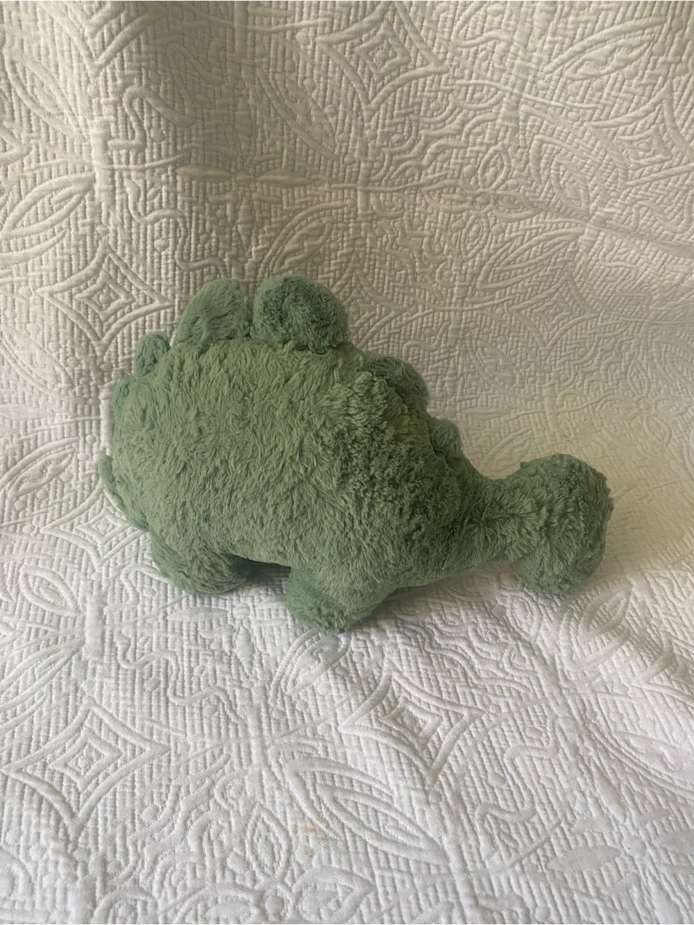 Jellycat Moss Green Plush Stegosaurus Pillow